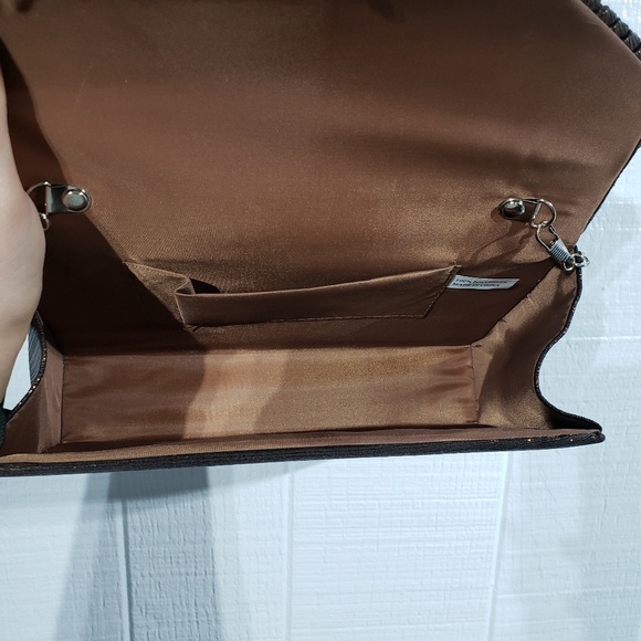 Blinged Envelope Clutch Crossbody Purse - Picture 5 of 6